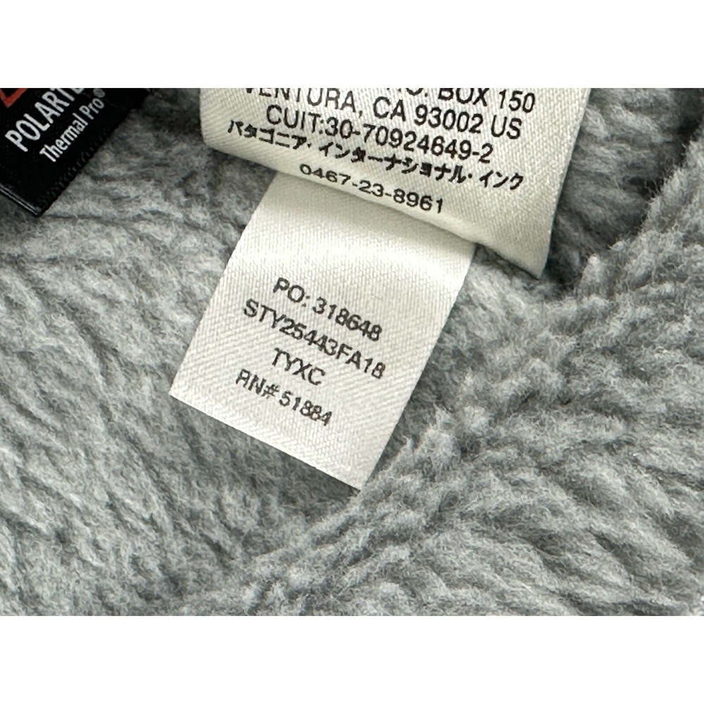 Patagonia Polartec Thermal Pro Pullover Sweater Women's XS 1/4 Snap Fleece Logo - Picture 9 of 11